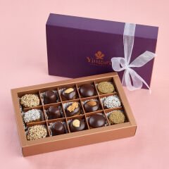 Kuru İncir Bohçaları Mor Kutu 15 adet